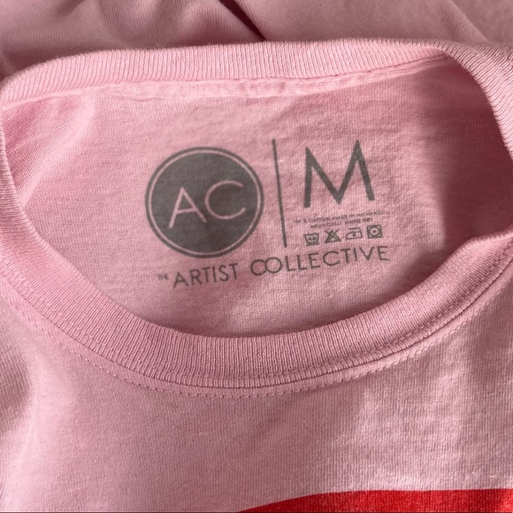 Artist Collective 'Not You' Kanji Light Pink Graphic T-Shirt, Men's Medium - Picture 4 of 6